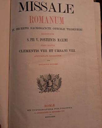messale romano 1889