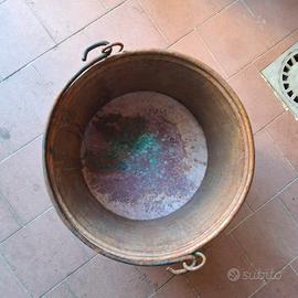 Caldaio - grande  mastello in rame