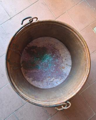 Caldaio - grande  mastello in rame