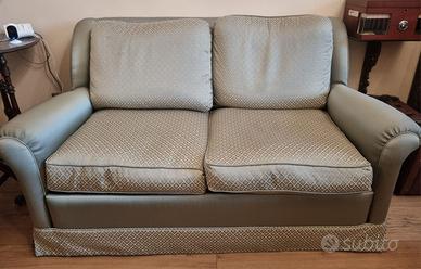 Divano Vintage letto  2 Posti - Damascato verde