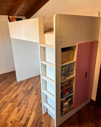 IKEA SMASTAD Letto a soppalco