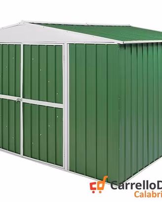 Box in Acciaio da giardino 360x345 150kg verde