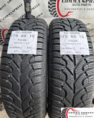 2 PNEUMATICI 175/65 R15 FULDA INVERNALI 75%