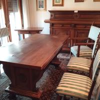SOGGIORNO FINE 800 TAVOLO E SEDIE ORIGINALE