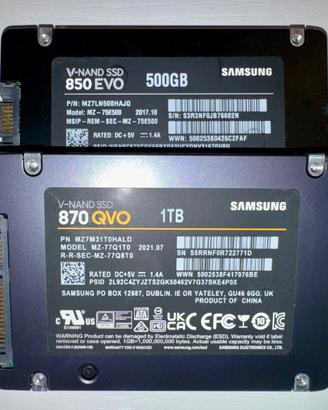 SSD Samsung 1Tb e 500gb