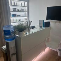 Desk Reception  bianco per studio sala d’attesa
