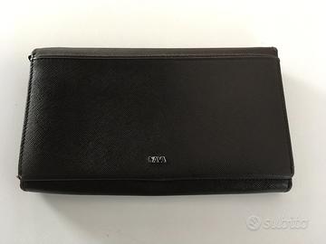 Portafoglio donna Nava color marrone pelle saffia