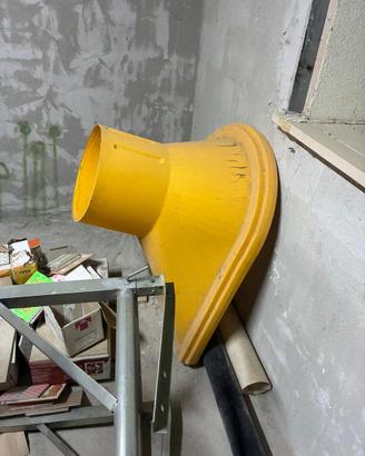 Tubi scarico calcinacci macerie