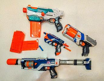 PISTOLE NERF, 4 PEZZI.