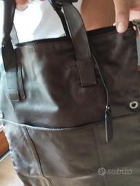 Borsa Unisex marrone vera pelle Firmata 