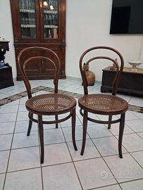 coppia sedie in legno di faggio