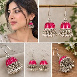 Orrechani pakistani rose e argento