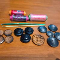 Lotto materiale per cucire vintage