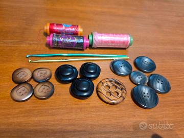 Lotto materiale per cucire vintage