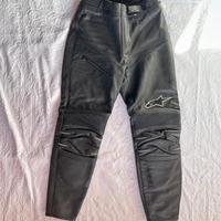 Pantaloni moto in pelle Alpinestars