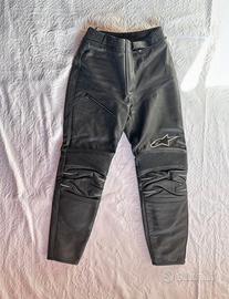 Pantaloni moto in pelle Alpinestars