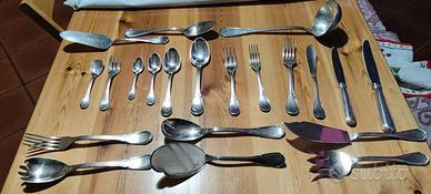 Servizio posate Sambonet argentate per 24 persone