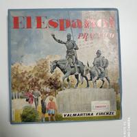 Corso spagnolo con dischi vinile vintage