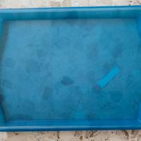 2 vassoi plastica blu