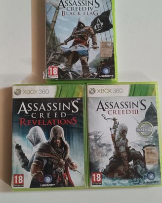 3 giochi Assassin's Creed Xbox 360