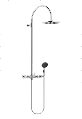 Batteria doccia stelo TARA Ø220mm