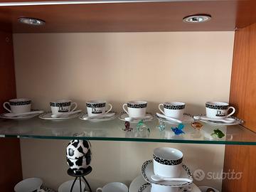 Set tazze da caffè porcellana da collezione