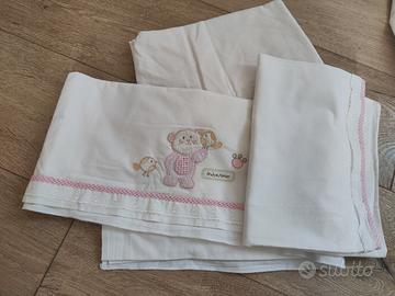 set lenzuola lettino