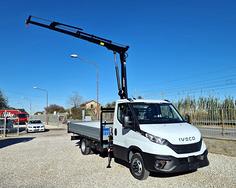 IVECO DAILY 35C16 E6 NUOVO GRU 12m CASSONE 4,15