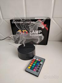 3D Lamp Illusion - Lampada da notte