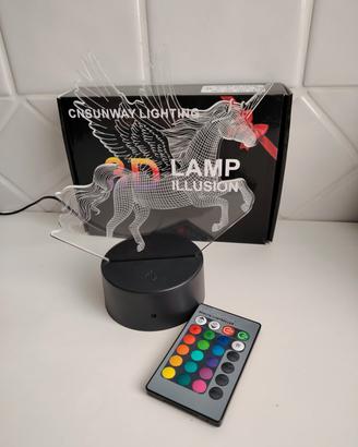 3D Lamp Illusion - Lampada da notte