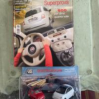 Modellini Fiat 500 Quattroruote con rivista