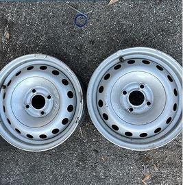 2 - CERCHI IN LAMIERA RENAULT 5,5X14 4X100 ET36 CB