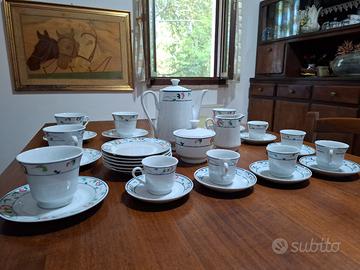Servizio da tè e caffè da 6 in porcellana 