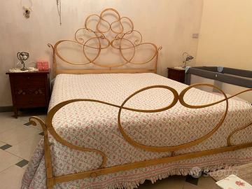 Letto Giusti Portos in ferro battuto e materasso