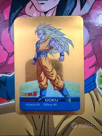 Carta Dragon Ball Z Gold / Oro - Goku Supersayan 3