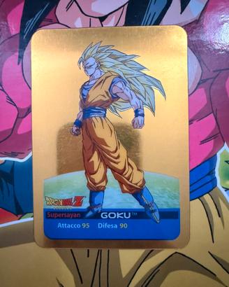Carta Dragon Ball Z Gold / Oro - Goku Supersayan 3