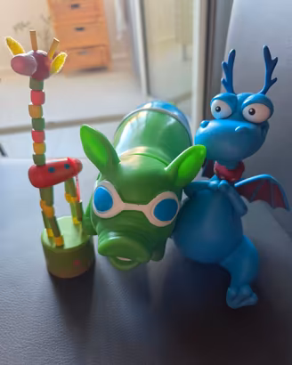 Lotto Giochi Drago Stuffy, Maialino e Giraffa
