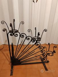 Porta vasi in ferro battuto a mano anni 70/80