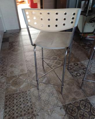 2 Sedie bar ikea bianca e blu