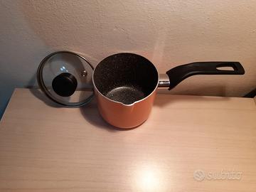 Pentolino bollilatte antiaderente diam 10 cm nuovo