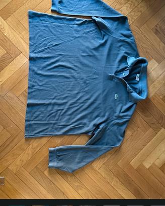 Polo Lacoste Maniche Lunghe Vintage-Taglia 8(xxl)