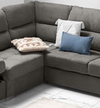 Divano letto modello LOTO grigio/verde angolare