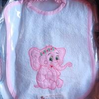 Bavaglino bimba elefantino
