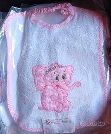 Bavaglino bimba elefantino
