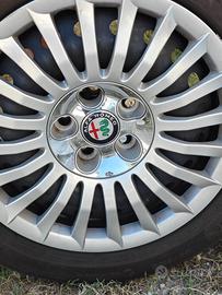 4 pneumatici Michelin + cerchi in lega Alfa Romeo 