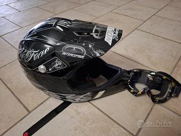 Casco da cross nofear S + mascherina