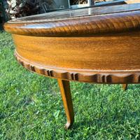 Tavolino Porta scacchiera lavorato a mano