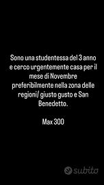 Immediata disponibilità dal 1 Novembre