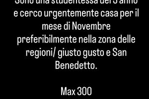 Immediata disponibilità dal 1 Novembre