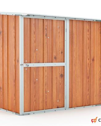 Box casetta giardino Acciaio 174x100 fin legno